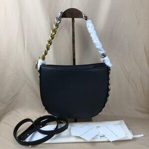 NWT Stella McCartney Frayme Small Shoulder Crossbody Bag Black